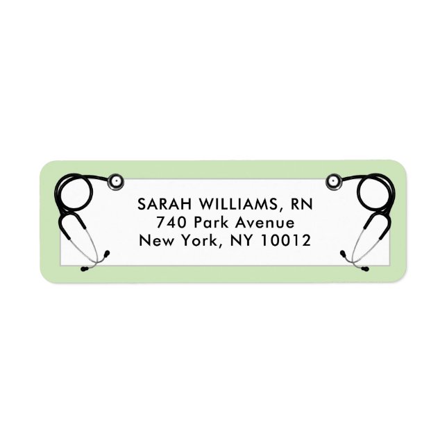 Nursing School Graduation Label (Front)