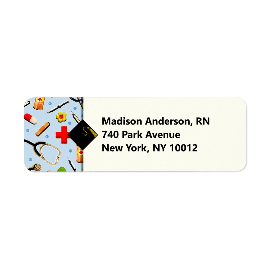 Nursing School Graduation Label | Zazzle