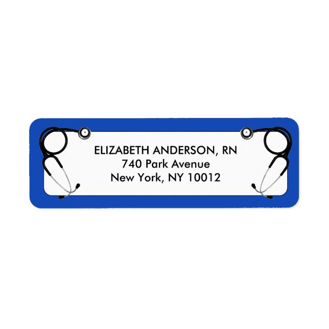 Nursing School Graduation Label (Front)