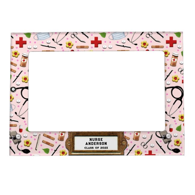 Nursing School Graduation Magnetic Frame (Front)