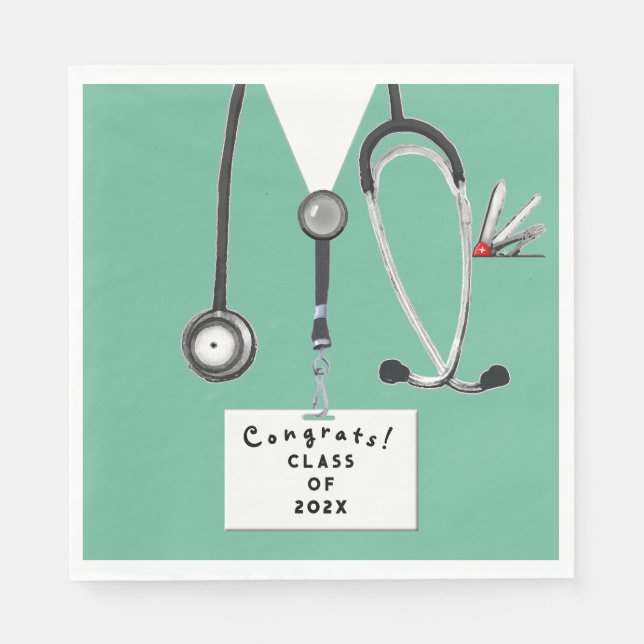 Nursing School Graduation Napkins (Front)