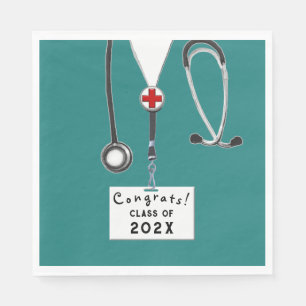 Nursing School Graduation Napkins