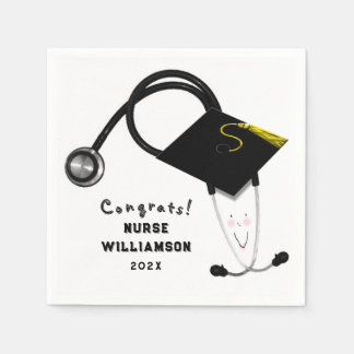 Nursing School Graduation Napkins