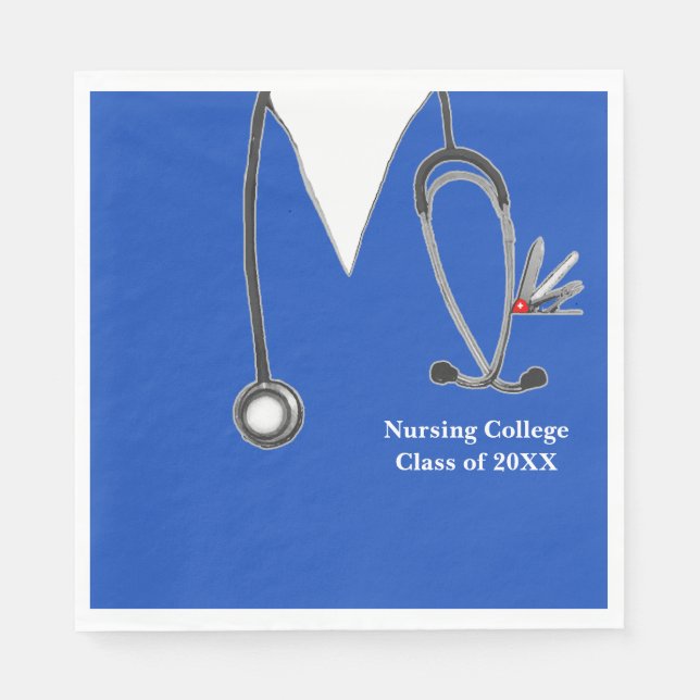 Nursing School Graduation Napkins (Front)