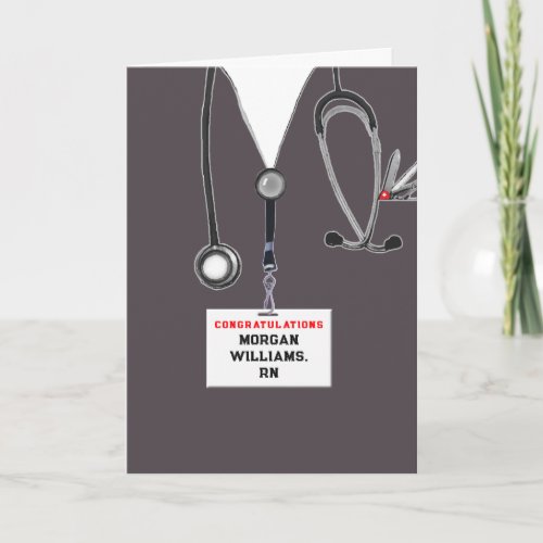 Nursing School Graduation Nurse Congrats Card