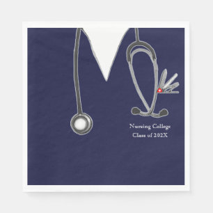 Nursing School Graduation Paper Napkins