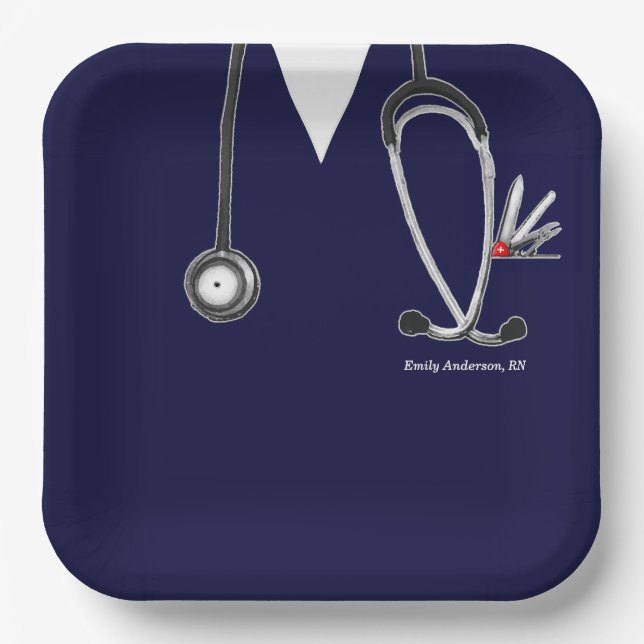 Nursing School Graduation Paper Plate (Front)