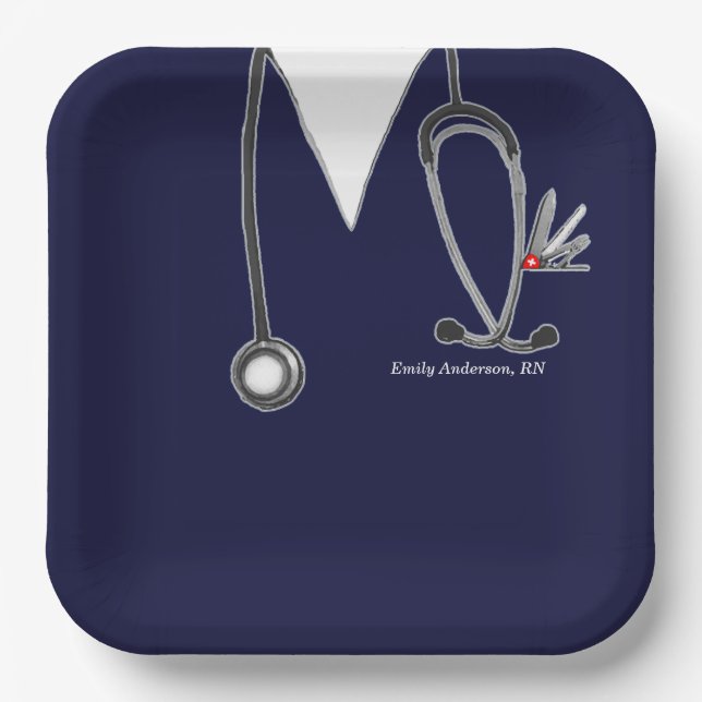 Nursing School Graduation Paper Plate (Front)