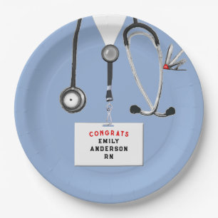 Nursing School Graduation Paper Plates