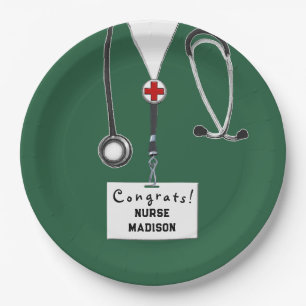 Nursing School Graduation Paper Plates