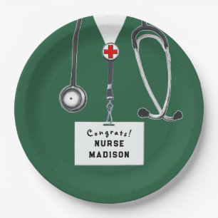 Nursing School Graduation Paper Plates