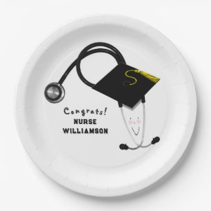 Nursing School Graduation Paper Plates