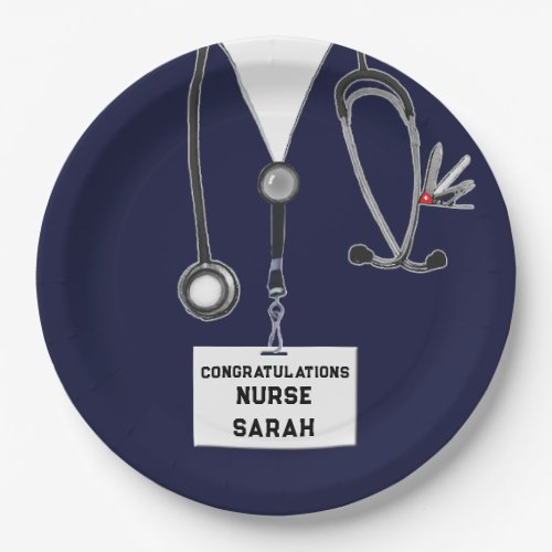 Nursing School Graduation Paper Plates