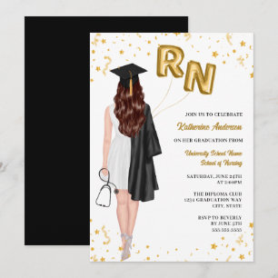 Nursing School Graduation Party Invitation