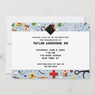 Nursing School Graduation Party Invitation