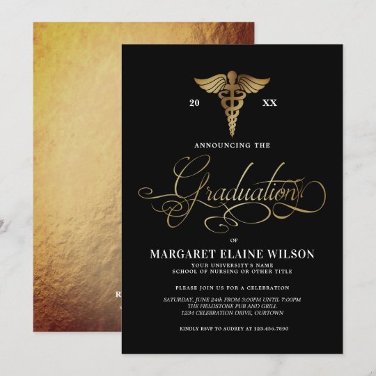 Nursing School Graduation Party Invitations | Zazzle.com