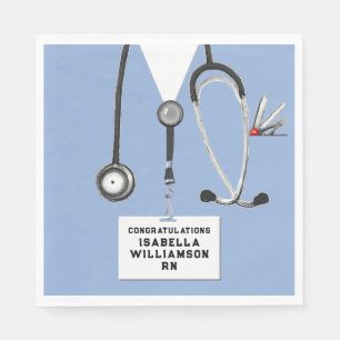 Nursing School Graduation Party Napkins
