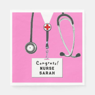 Nursing School Graduation Party Napkins