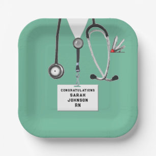 Nursing School Graduation Party Paper Plates