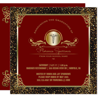 nursing graduation party invitations