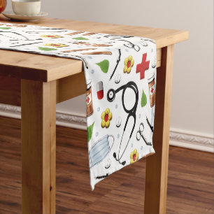 Nursing School Graduation Party Short Table Runner