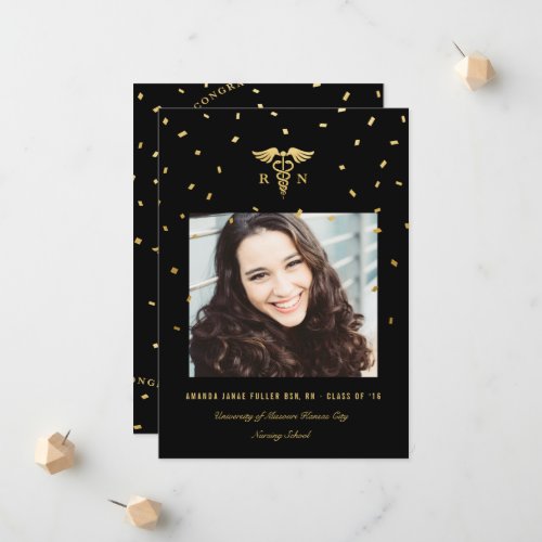 Nursing School Graduation Photo Announcements