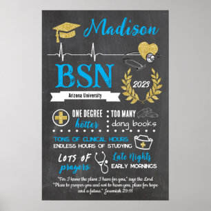 Nursing School Graduation Photo Prop Sign