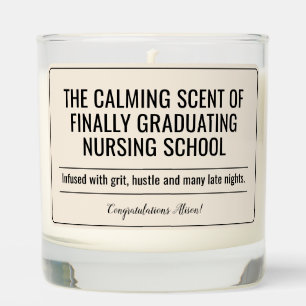 Nursing School Graduation Scented Jar Candle