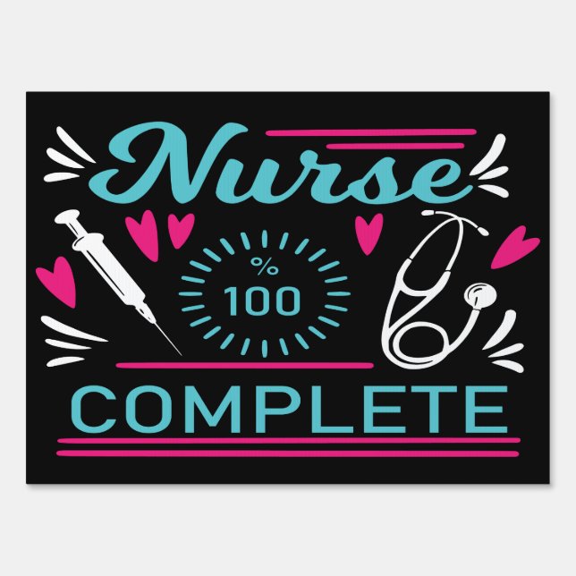 Nursing School Graduation Sign (Front)