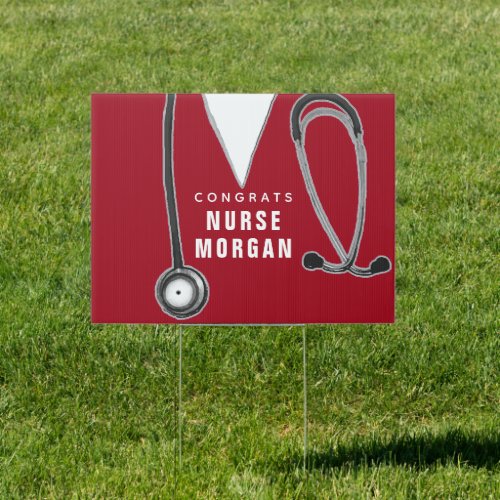 Nursing School Graduation Sign