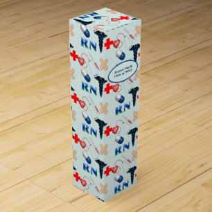 Nursing School Graduation Wine Box