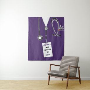 Nursing School Nurse Graduation Party Tapestry