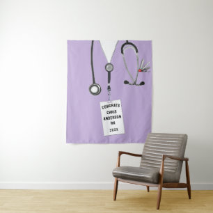 Nursing School Nurse Graduation Party Tapestry