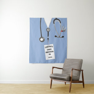 Nursing School Nurse Graduation Party Tapestry