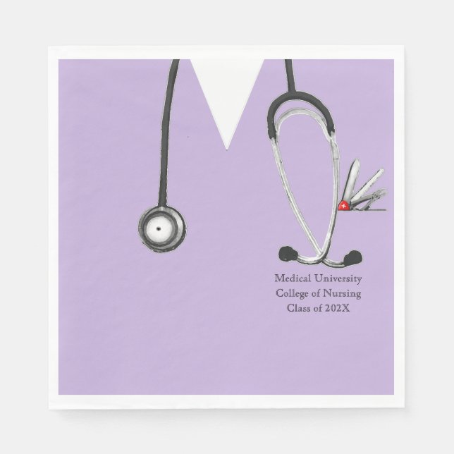 Nursing School Party Napkins (Front)