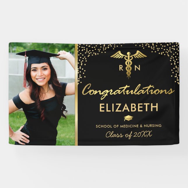 Nursing School Photo Graduation Party Banner | Zazzle Nursing School Photo Graduation Party Banner | Zazzle