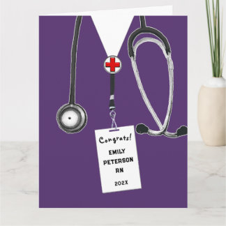 Nursing School RN Nurse Graduation Card