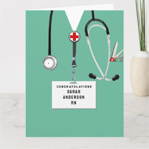 Nursing School RN Nurse Graduation Card