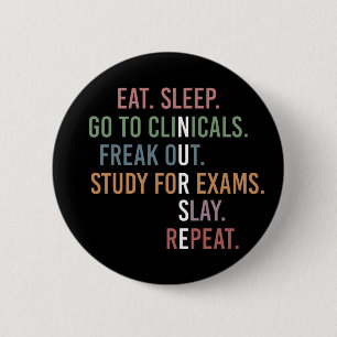 Nursing School student Future Nurse RN Gifts Button