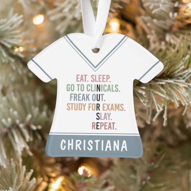 Nursing School student Future Nurse RN Gifts Ornament (Tree)
