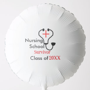 Nursing School survivor class of 20XX medical nurs Balloon