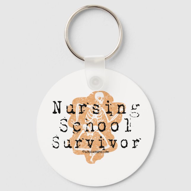 Nursing School Survivor Keychain (Front)