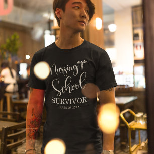 Nursing School Survivor Nurse 2025 Graduate T-Shirt