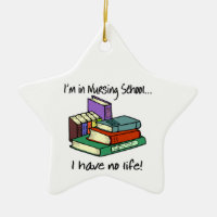 Nursing Student Ceramic Ornament