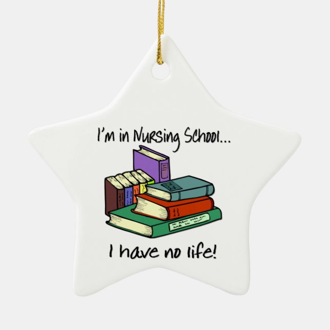 Nursing Student Ceramic Ornament (Front)