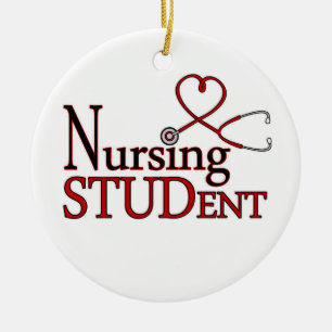 Nursing Student Ceramic Ornament