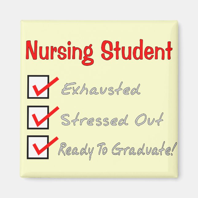 Nursing Student "Check Mark" T-Shirts & Gifts Magnet (Front)