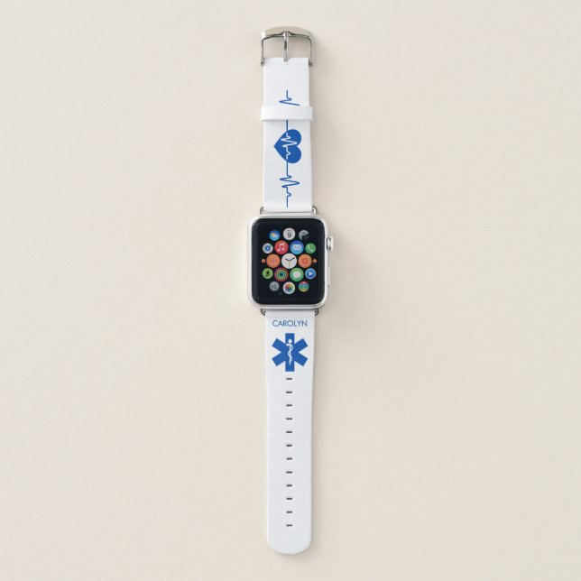 Nursing Student EMT Paramedic Medical Apple Watch Band (Front)