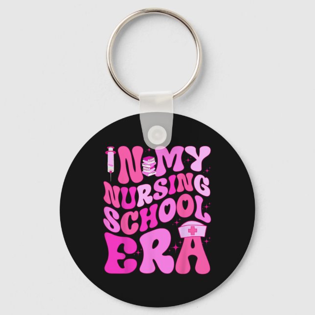 Nursing Student Era For Future Nurse School Essent Keychain (Front)