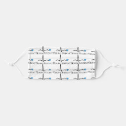 Nursing Student Face Mask QRS | Zazzle